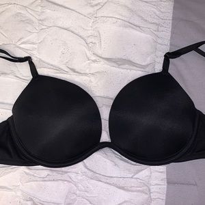 vs pink super push up bra black